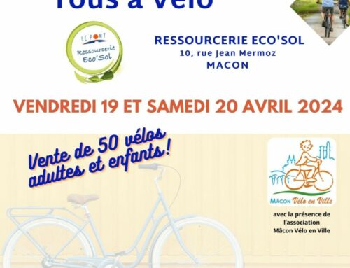 Ressourcerie Eco’Sol Mâcon : opération « Tous à Vélo »